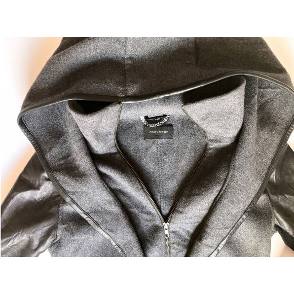 Mackage Edith with Leather Sleeves Coat Black Size XS - Picture 5 of 10